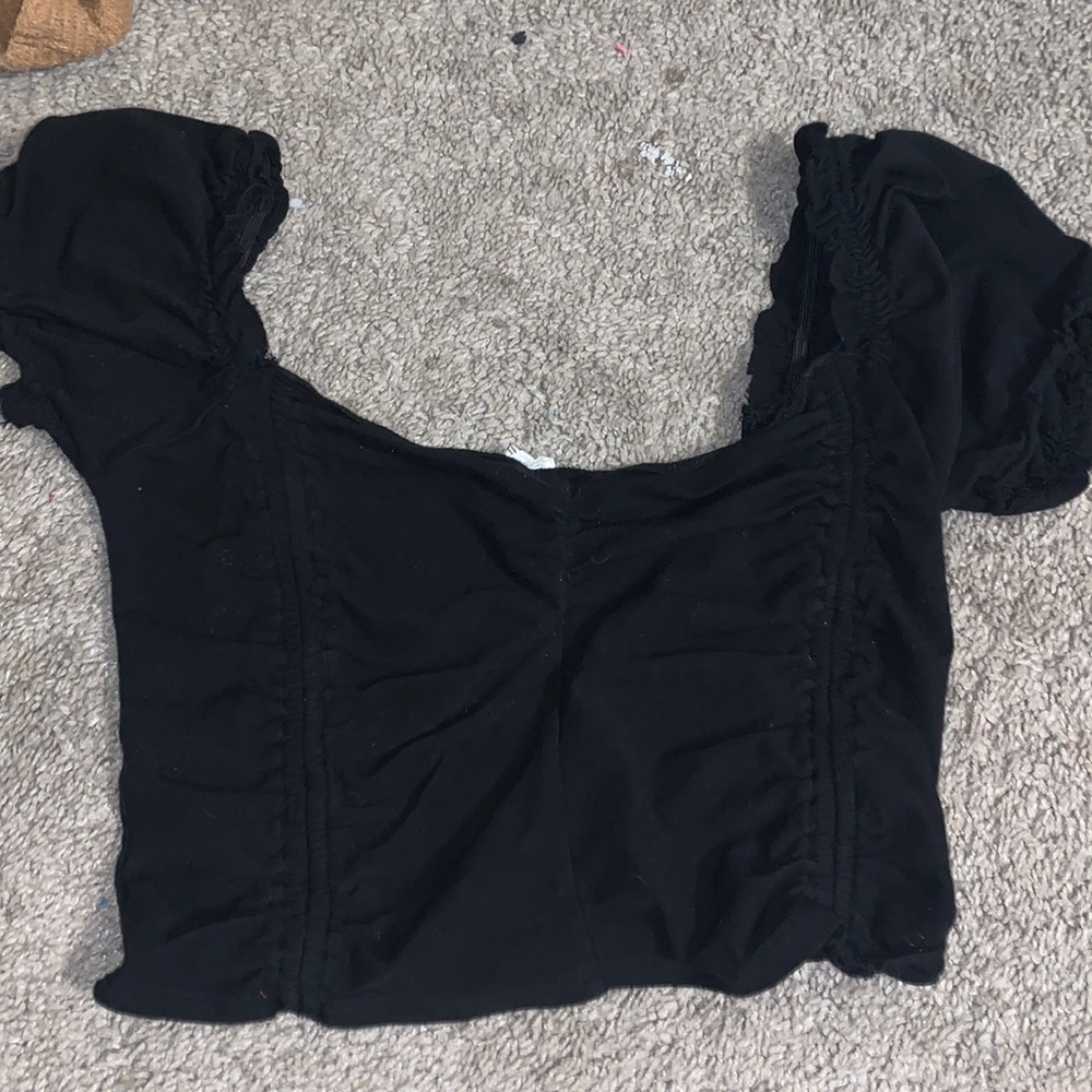 off shoulder crop